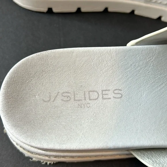 J/Slides BAHA white leather sandal size 9 - Picture 5 of 8
